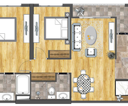 Chính chủ gửi bán căn hộ 2 ngủ toà chung cư 6th element, DT 83m2, tầng đẹp, đủ đồ.
