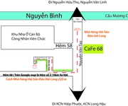 9 Hẻm 68 Nguyễn Văn Tạo, Long Thới, Nhà Bè. Kế bên khu nhà ở cán bộ công nhân viên chức