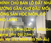 Chủ nhà cần bán lô nhà xưởng gần chợ đầu mối nông sản hóc môn  có kho lạnh