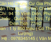 Bán căn hộ chung cư Gia Phúc tại Quận Thủ Đức, Tp Hồ Chí Minh