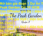 Mở bán gia đoạn 1 dự án the peak garden tại tp hcm