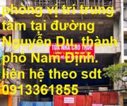 Cho thuê văn phòng vị trí trung tâm tại đường nguyễn du, thành phố nam định.