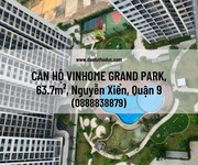 Đầu tư thủ đức    bán gấp  căn hộ vinhome grand park, 63.7m , nguyễn xiển, quận 9