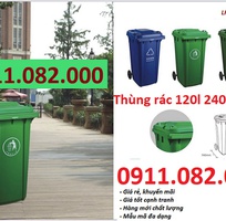 Đại hạ giá thùng rác 120l 240l  660- giá rẻ thùng rác nắp kín bánh xe- lh 0911082000