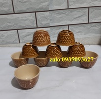 4 Chén đựng hột vịt lộn men nâu Danh mục: Chén