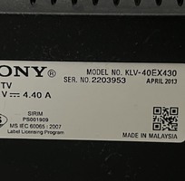 2 Bán tivi sony 40 inch klv-40ex430 full hd