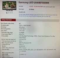 3 Bán tivi Samsung Led ua40b7000wr giá rẻ