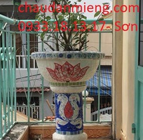 Cơ sở chậu hoa Thế Sơn - chậu hoa dán sành sứ - chậu khảm sành - cẩn miễng