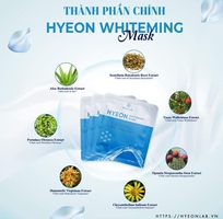 8 HYEON WHITENING MASK  Mặt nạ Hyeon Lab Dưỡng da, cung cấp dưỡng chất giúp da căng, sáng mịn  Cấp