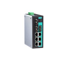 EDS-309-3M-ST: Unmanaged Ethernet Switch with 6x 10/100BaseT X  ports, 3x 100BaseFX multi-mode ports
