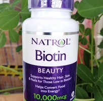 5 Thuốc Natrol Biotin mọc tóc nhanh phụ nữ và nam giới, giúp mái tóc dày dài