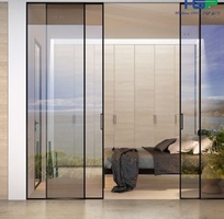 2 Cửa nhôm thanh mãnh slim hưng gia phát