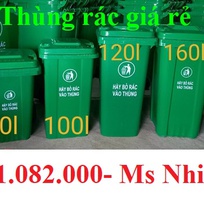 Các loại thùng rác nhựa giá rẻ- thùng rác 120l 240l 660l giá sỉ lẻ- lh 0911082000