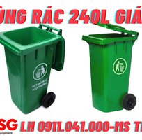Thùng rác 120l, thùng rác 240l, thùng rác công cộng ms Thịnh