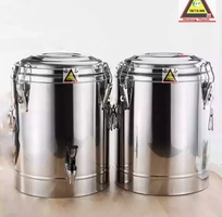 2 Bình giữ nhiệt inox - Thùng đá inox cách nhiệt - Bình ủ inox