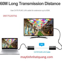 1 Bộ Kéo Dài HDMI qua LAN 60m Unitek V100A cao cấp tại Hải Phòng