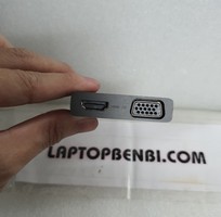 7 Cáp type C ra HDMI - VGA và USB - 3 trong 1 - Lenovo Thinkplus Type C USB-C 3-in-1 Adapter USB Hub,