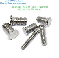 1 Bulong Tự Giữ Ốc Ép Inox 304 M3, M4, M5, M6, M8 X L