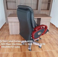 1 Ghế Giám Đốc Màu Da Đen Chân Gỗ Cao Cấp