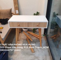 2 Bàn Ghế Làm Việc Chân Gỗ