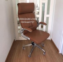 Ghế Giám Đốc Màu Da Bò Tay Gập Đa Năng