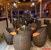 1 Bàn ghế cafe cao cấp dùng cho quán cafe, nhà hàng, khách sạn, khu nghỉ dưỡng, tàu du lịch.