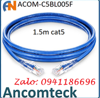 Sẵn kho Dây nhảy patch cord CAT5E loại 1,5m ANCOMTECK mã ACOM-C5BL005F