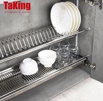 Kệ bát đĩa cố định chữ V 2 tầng TaKing