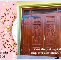 Cửa thép vân gỗ sự lựa chọn thông minh