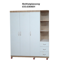 1 Tủ Quần Áo Mdf 3 Cánh Giá Rẻ