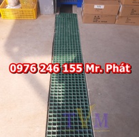 5 Thanh thoát nước hồ bơi, ốp gờ frp chống trượt, tấm sàn nhựa frp grating dập gân