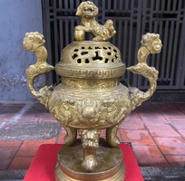 3 Bộ lư đồng tam sự xưa cao 48cm