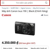 4 Cần thanh lý máy Canon Inxus190