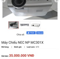 1 Bán bộ máy chiếu NEC NP MC301X và màn chiếu tư động mới 100 full