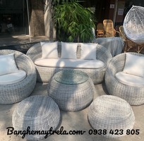 3 Sofa sò nhựa giả mây ngoài trời