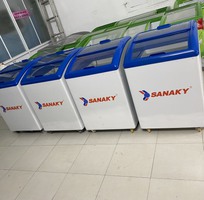 1 Thanh lý tủ đông nắp kính lùa Sanaky 100 lít VH-182K, 86 bảo hành 3 tháng.