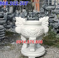 1 14  mẫu đỉnh hương bằng đá nguyên khối đẹp bán tiền giang