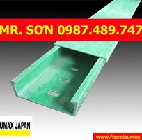 1 Máng cáp điện FRP, thang cáp điện composite, chống ăn mòn, kháng hóa chất - mới 100.