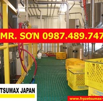 3 Tấm sàn FRP ,lưới sợi thủy tinh, Sàn FRP kháng hóa chất, chống ăn mòn, composite - Mới 100