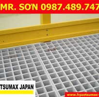 8 Tấm sàn FRP ,lưới sợi thủy tinh, Sàn FRP kháng hóa chất, chống ăn mòn, composite - Mới 100