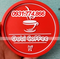 1 Lót cốc cao su thêm 1 màu sắc mới lạ để khách lựa chọn in ấn logo cho quán đây ạ.