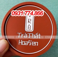 6 Lót cốc cao su thêm 1 màu sắc mới lạ để khách lựa chọn in ấn logo cho quán đây ạ.