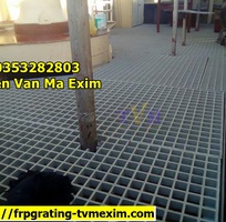 1 Sàn lót đi lại bảo trì cách điện, tấm sàn ô lưới frp grating, nắp sàn kín dập gân frp