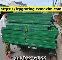 5 Sàn lót đi lại bảo trì cách điện, tấm sàn ô lưới frp grating, nắp sàn kín dập gân frp