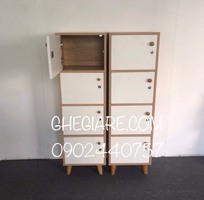 Tủ locker mini 4 cánh màu sồi cao 130cm, 850k , free ship hcm