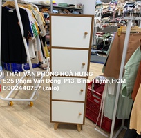 5 Tủ locker mini 4 cánh màu sồi cao 130cm, 850k , free ship hcm