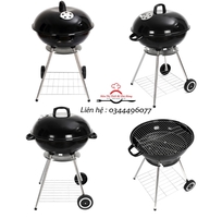 Bếp nướng than hoa BBQ cao cấp mới loại tròn