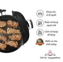 1 Bếp nướng than hoa BBQ cao cấp mới loại tròn