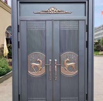 2 Cửa Thép Vân Gỗ Giá Rẻ
