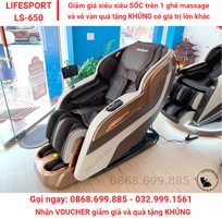 Săn giảm giá 50 - 60 với ghế massage Lifesport 650   Mua 1 TẶNG 4